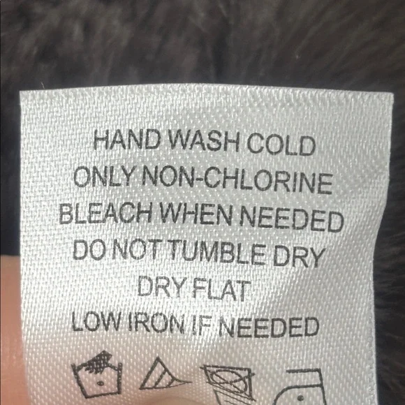 NWOT Nina Leonard Womens Espresso Horizontal Stripe Faux Fur Teddy Jacket Size M - Picture 14 of 15